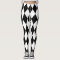 Chic Black and White Harlequin Diamond 