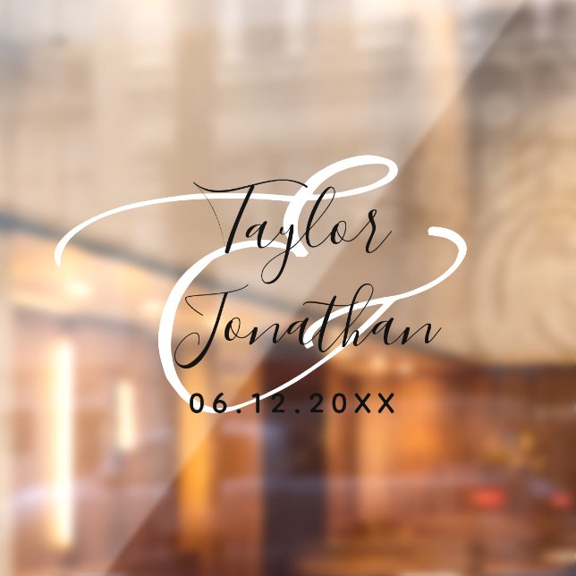 Chic Black And White Minimal Personalised Wedding (Sheet 2)