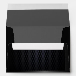 Chic black minimalist modern car business envelope