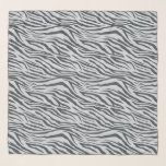 Chic Black Pastel Blue Zebra Pattern Scarf<br><div class="desc">Chic chiffon scarf with a stylish off-black and pastel blue zebra pattern. Elegant and fashionable design. Exclusively designed for you by Happy Dolphin Studio. If you need any help or matching products,  please contact us at happydolphinstudio@outlook.com.</div>