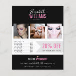 Chic Black Pink Beauty Salon Promo Flyer<br><div class="desc">Chic Black Pink Beauty Salon Promo Flyer</div>