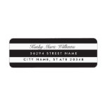 Chic Black Striped Address Labels<br><div class="desc">Modern black and white striped wedding design by Shelby Allison. Click the link below to view the entire Black Stripes Collection that includes matching invites,  rsvp cards,  postage stamps and more.</div>