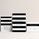 Chic Black Stripes Wedding Invitation<br><div class="desc">This wedding invitation is a modern take on a classic design. The invitation features large black and white stripes that create a bold and striking look, with an elegant traditional typography. The typography used is classic and timeless, making it perfect for a formal wedding. The invitation is printed on high-quality...</div>