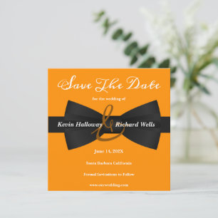 Chic Black Tie Gay Wedding Save The Date