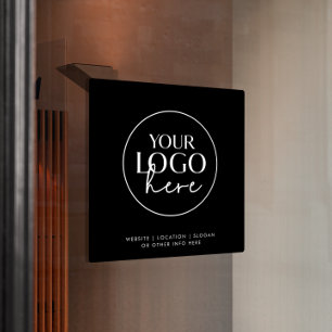 Chic Black Typography Business Custom Logo
