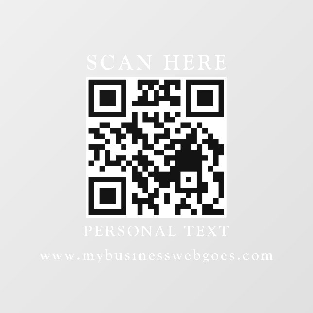 Chic Black Typography Logo AI door sign (Sheet)