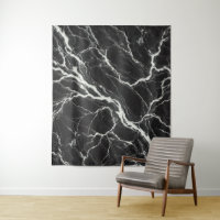 Chic Black & White Marble Look Glamour