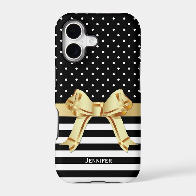 Chic Black & White Pattern  (Back)