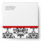Chic Black, White, & Red Special Occasion Envelope