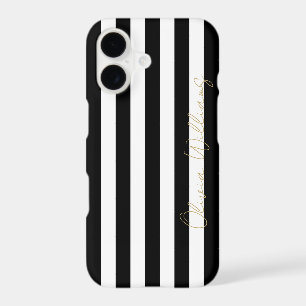 Chic Black White Stripe Pattern Simple Modern Look
