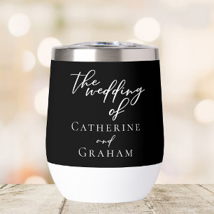 Chic Black White Wedding Personalised