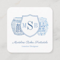 Chic Blue And White Ginger Jar Designer Calling