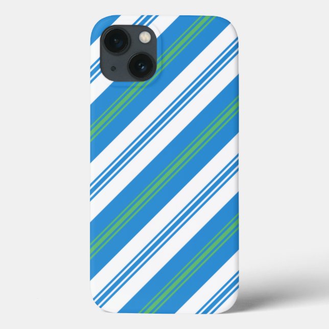 Chic Blue Deckchair Stripe Case-Mate iPad Case (Back)