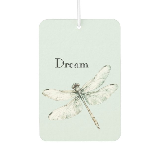 Chic Blue Dragonfly Dream Car Air Freshener (Front)