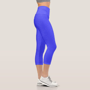 Chic Blue Floral Capris 