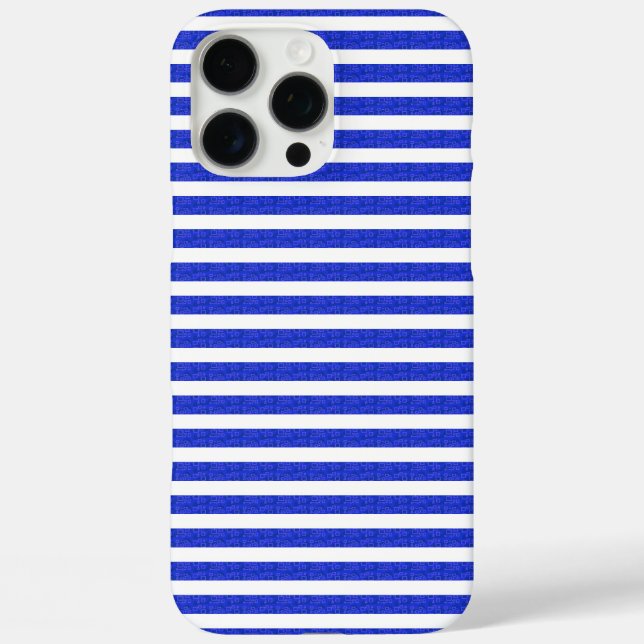 Chic Blue Geometric Popcorn Anime Case-Mate iPhone Case (Back)