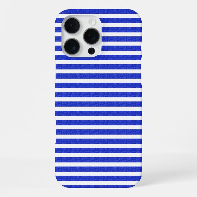 Chic Blue Geometric Popcorn Anime iPhone Case (Back)