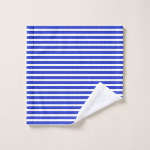 Chic Blue Geometric Popcorn Anime Wash Cloth