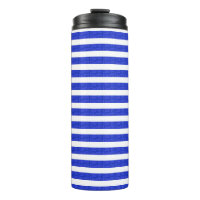 Chic Blue Geometric Stripes
