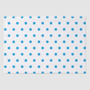 Chic Blue Polka dots Tissue Paper