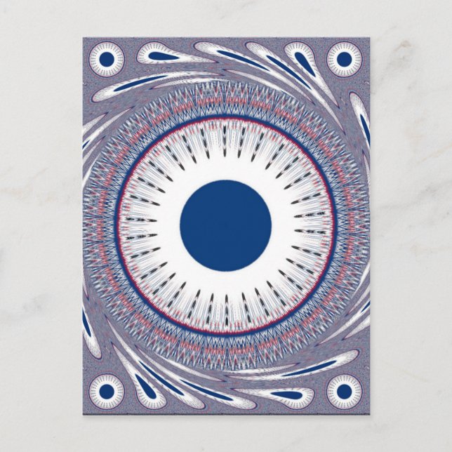 Chic  blue postcard (Front)