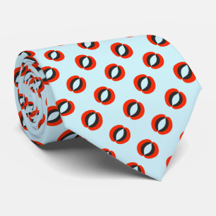 Chic Blue Red Black Pattern Tie
