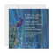 Chic Blue Satin and Peacock Wedding Invitation