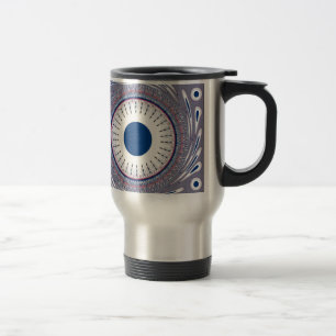 Chic  blue travel mug
