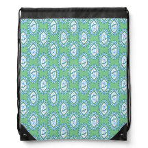 Chic Blue Vintage Periwinkle Floral Pattern