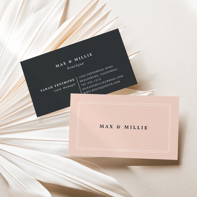 Chic Blush | Boutique Store Manager Business Card (Creator Uploaded)