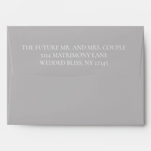  Chic Blush Floral Wedding Return Address Envelope