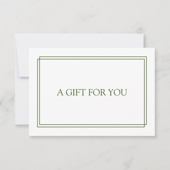 Chic Blush Gift Certificate (Front)