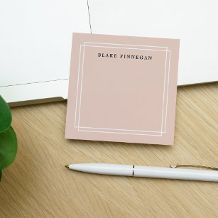 Chic Blush   Personalised Post-it Notes