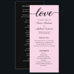 Chic Blush Pink Customisable Wedding Program Temp Programme<br><div class="desc">Elevate the elegance of your wedding day with our Chic Blush Pink Customisable Wedding Program Template. Designed for modern couples seeking simplicity and elegance, this template allows you to create a personalised and detailed program for your special day. This easy-to-use, editable template features a lovely blush pink colour scheme, embodying...</div>
