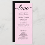 Chic Blush Pink Customisable Wedding Program Temp Programme<br><div class="desc">Elevate the elegance of your wedding day with our Chic Blush Pink Customisable Wedding Program Template. Designed for modern couples seeking simplicity and elegance, this template allows you to create a personalised and detailed program for your special day. This easy-to-use, editable template features a lovely blush pink colour scheme, embodying...</div>