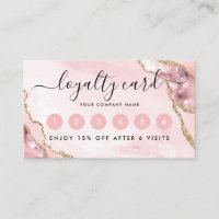 Chic Blush Pink Gold Glitter Agate Marble Monogram