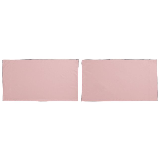 Chic Blush Pink Pillow Case in King Size (Front-Set)