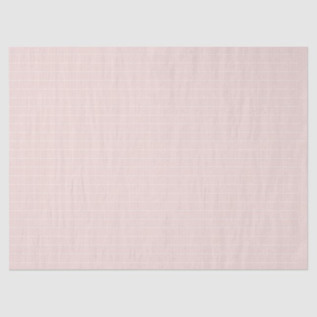 Chic blush pink white thin Stripes cute girly  Tissue Paper (Front)