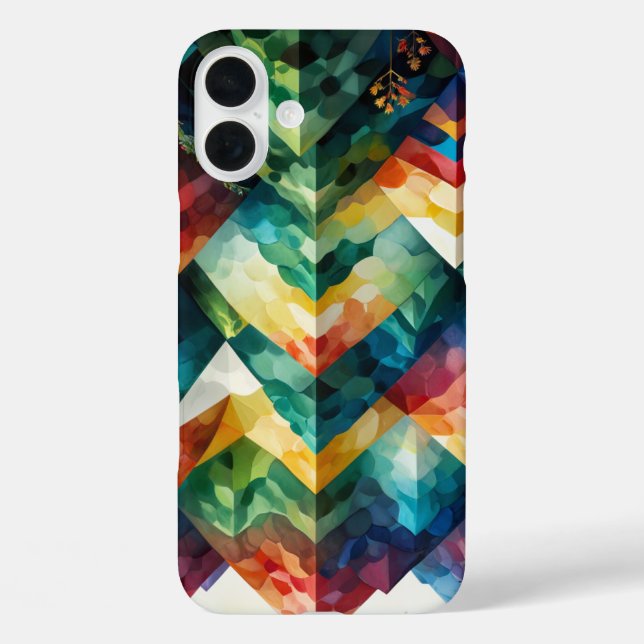 Chic Bohemian Patterns with Earthy Tones Case-Mate iPhone Case (Back)