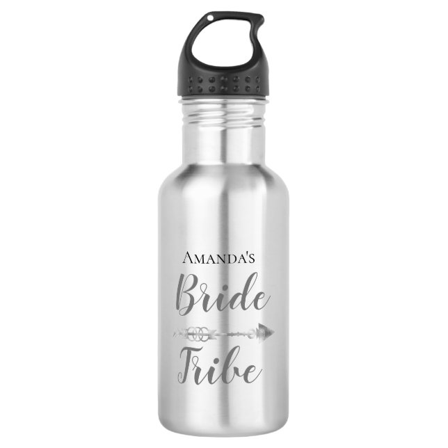 Chic Boho Bride Tribe Personalised      710 Ml Water Bottle (Front)