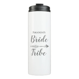 Chic Boho Bride Tribe Personalised Thermal Tumbler
