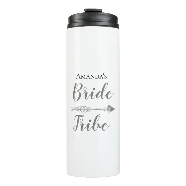 Chic Boho Bride Tribe Personalised     Thermal Tumbler (Front)