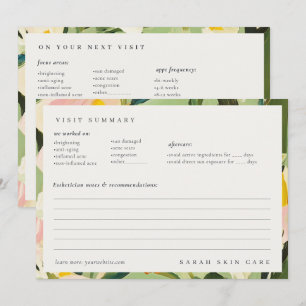Chic Boho Colourful Green Pink Painted Aftercare  Invitation