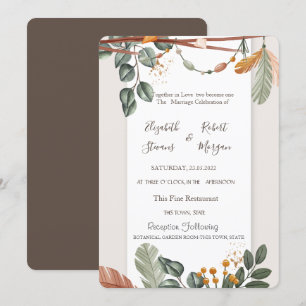Chic Boho Wedding Invitation