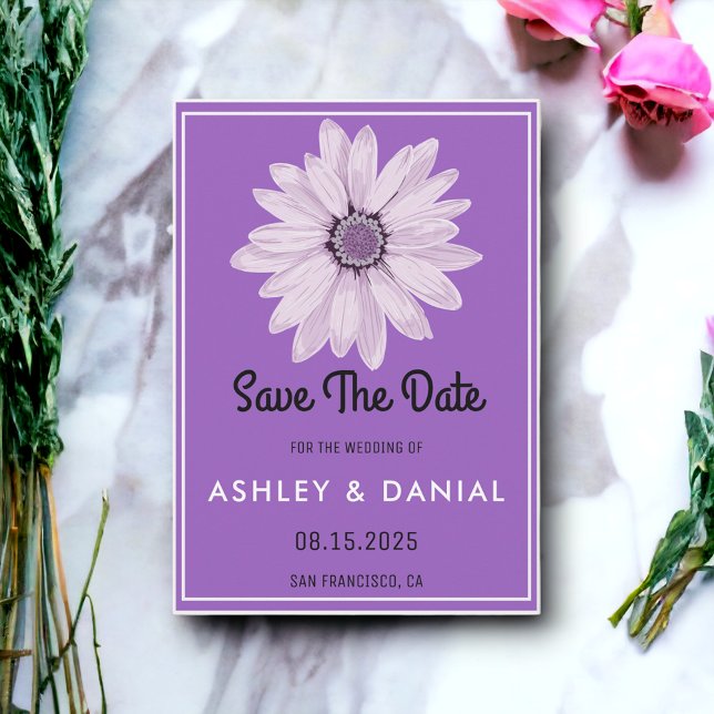 Chic boho white rose floral Wedding Save the Date Invitation (Creator Uploaded)