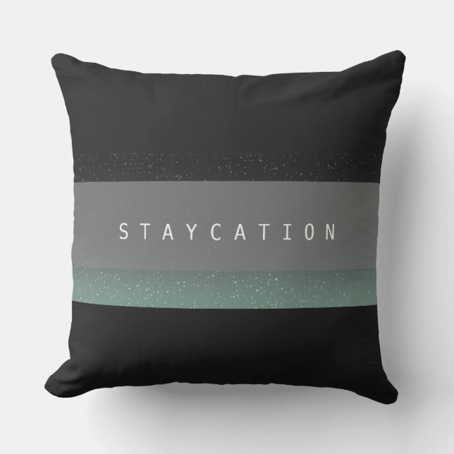 Chic Bold Staycation Outdoor Decor Pillow (Front)