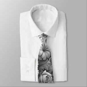 Chic Bouquet of Flowers Tie