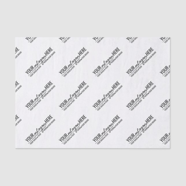 Chic Boutique Branding Custom Logo Tissue Paper (Front)