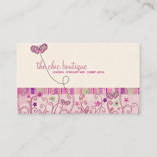 Chic Boutique Business Cards (Front)