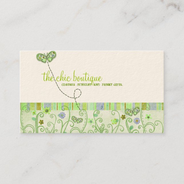 Chic Boutique Business Cards (Front)